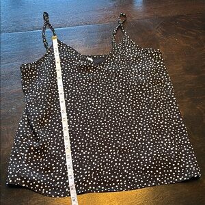 Black and White Polka Dot Women's Top